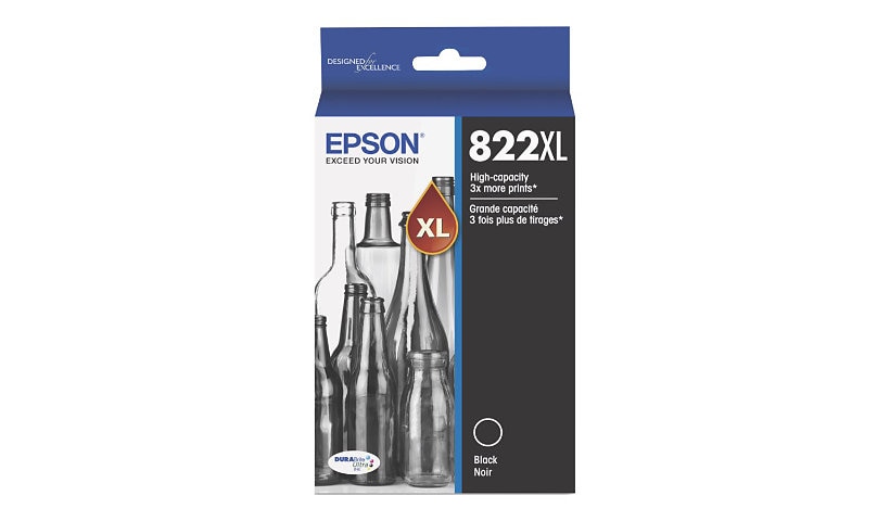 Epson 822XL - High Capacity - black - original - ink cartridge