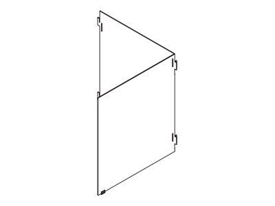 Spectrum - partition screen - 2-panel - 61 x 61 x 61 cm - clear