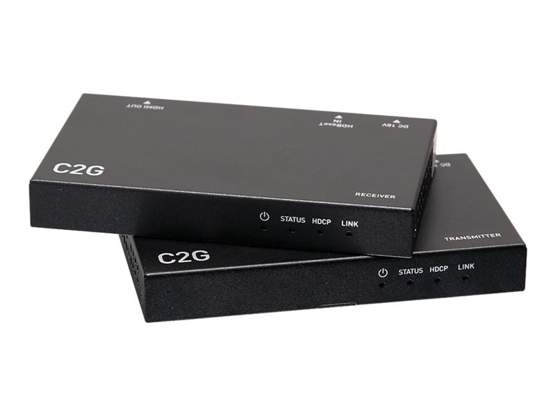 C2G HDMI HDBaseT over Cat5e, Cat6, Cat6a Extender Kit - Transmitter to Box  Receiver - 4K 60Hz