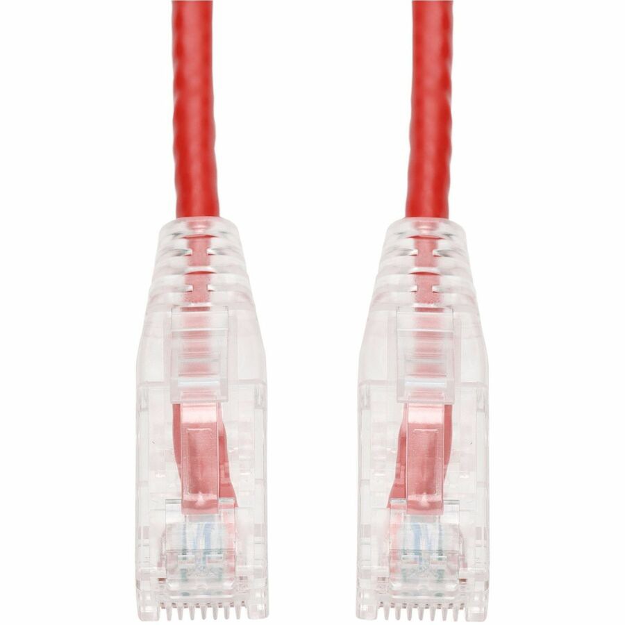 Proline 10ft Red CAT 6A Slim PVC Ethernet Cable Snagless Clear-Claw RJ-45 M