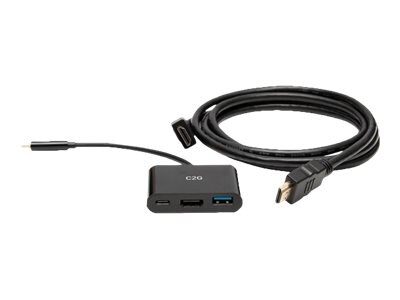 C2G USB Mini Docking Staton Kit for Chromebooks - Includes USB C Mini Dock with USB C, HDMI, and USB and 6ft HDMI Cable