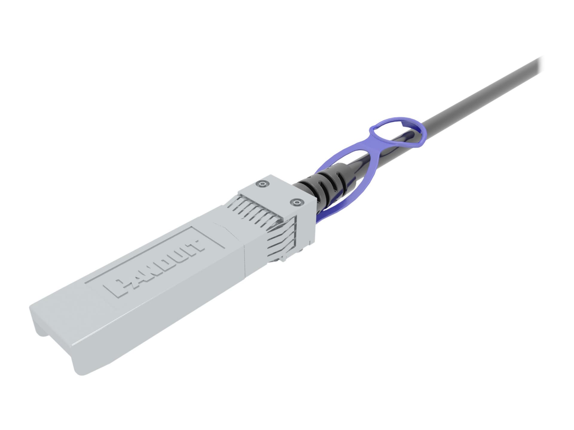Panduit 10Gig SFP+ Direct Attach Passive Copper Cable Assemblies - 10GBase direct attach cable - 10 ft - blue