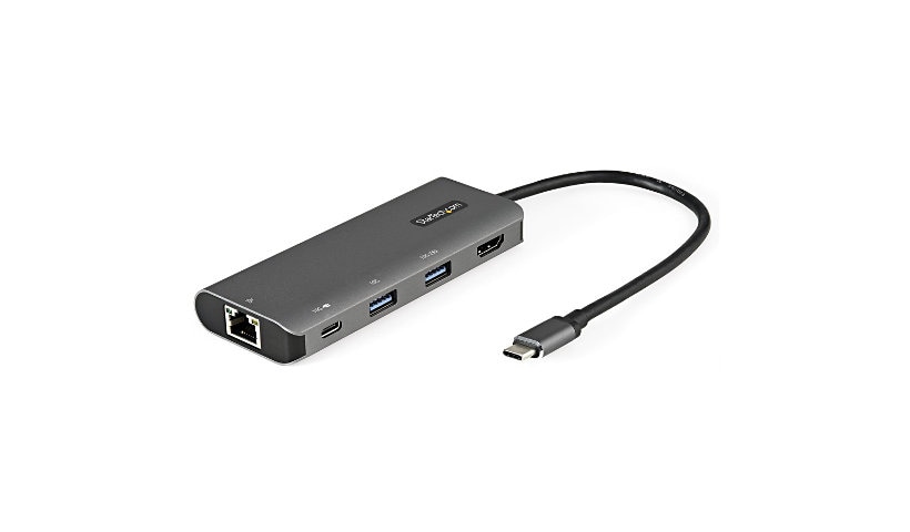 StarTech.com USB C Multiport Adapter - 4K HDMI/PD/USB/GbE- 10Gbps Mini Dock