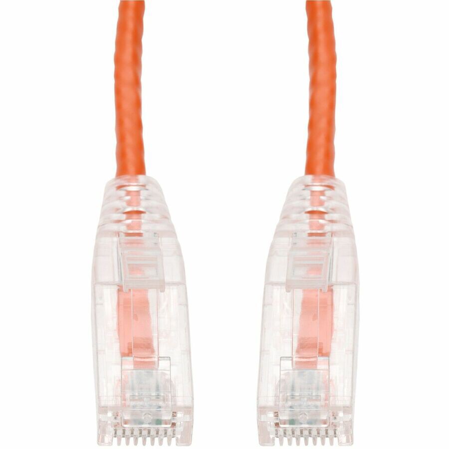 Proline 25ft Orange CAT 6 Slim PVC Ethernet Cable Snagless Clear-Claw RJ-45 M/M
