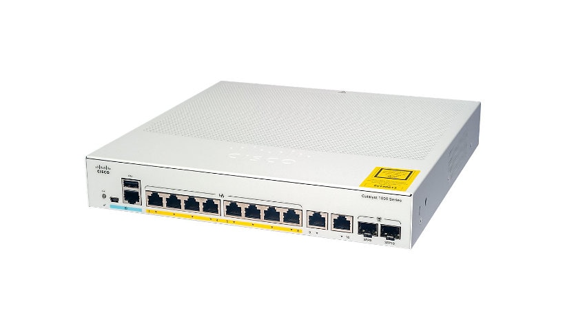 Cisco Catalyst 1000-8T-2G-L - switch - 8 ports - managed - rack-mountable