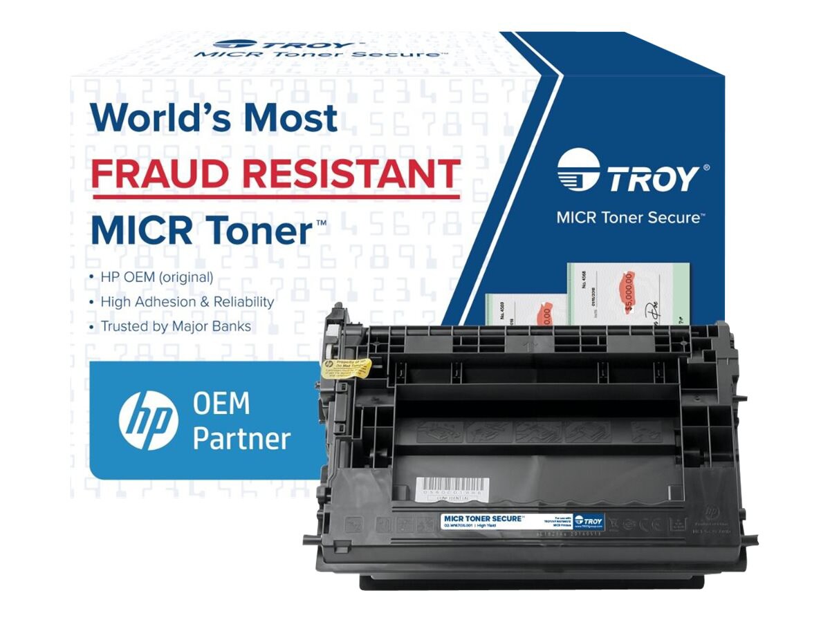 TROY MICR Toner Secure - High Yield - black - original - MICR toner cartridge