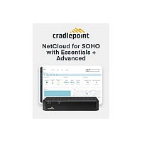 Cradlepoint NetCloud SOHO Branch Essentials and Advanced Plan - subscription license (3 years) - 1 license - with E100