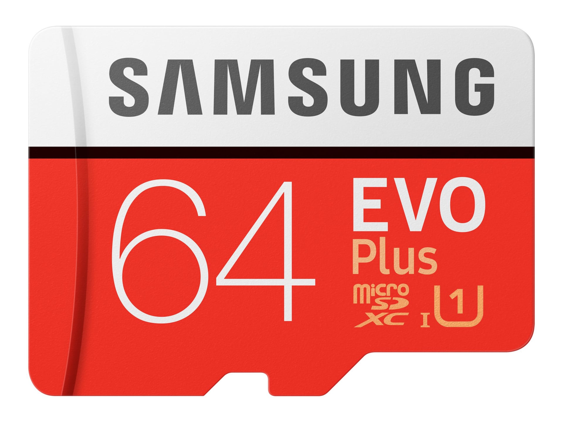 Samsung EVO Plus MB-MC64HA - carte mémoire flash - 64 Go - microSDXC UHS-I