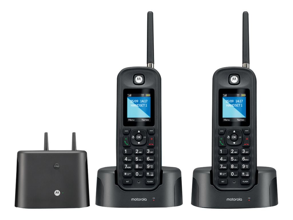 Motorola O2 Series O212 - cordless phone - answering system with caller ID/
