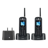 Motorola O2 Series O212 - cordless phone - answering system with caller ID/call waiting + additional handset - 3-way
