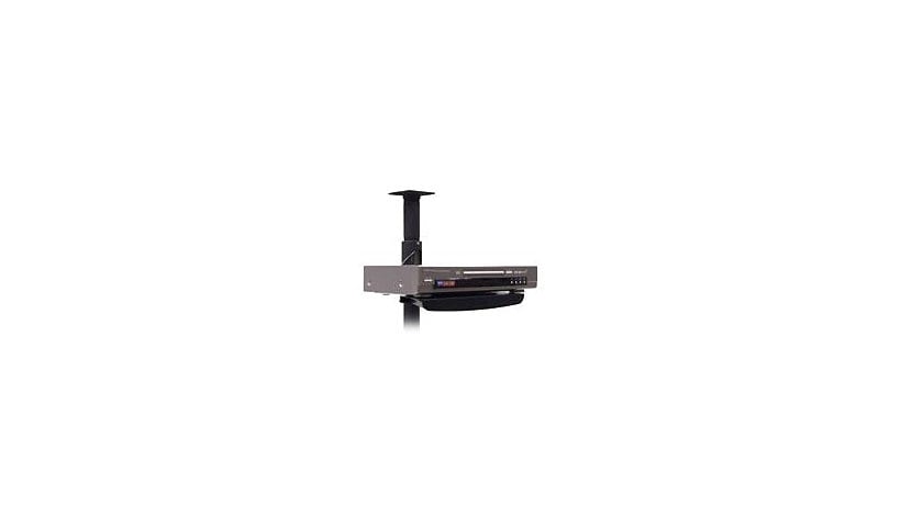 Chief Component Pole Shelf - For VCR or DVD - Black