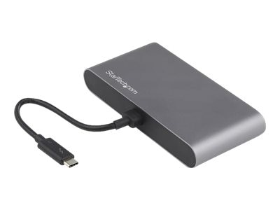 StarTech Dual-Monitor Thunderbolt Mini Dock, 4K 60Hz DP, Driverless Hub for