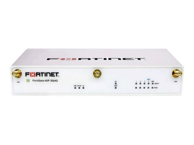 Fortinet FortiGate 40F-3G4G - dispositif de sécurité - avec 1 year FortiCare 24X7 Service + 1 year FortiGuard