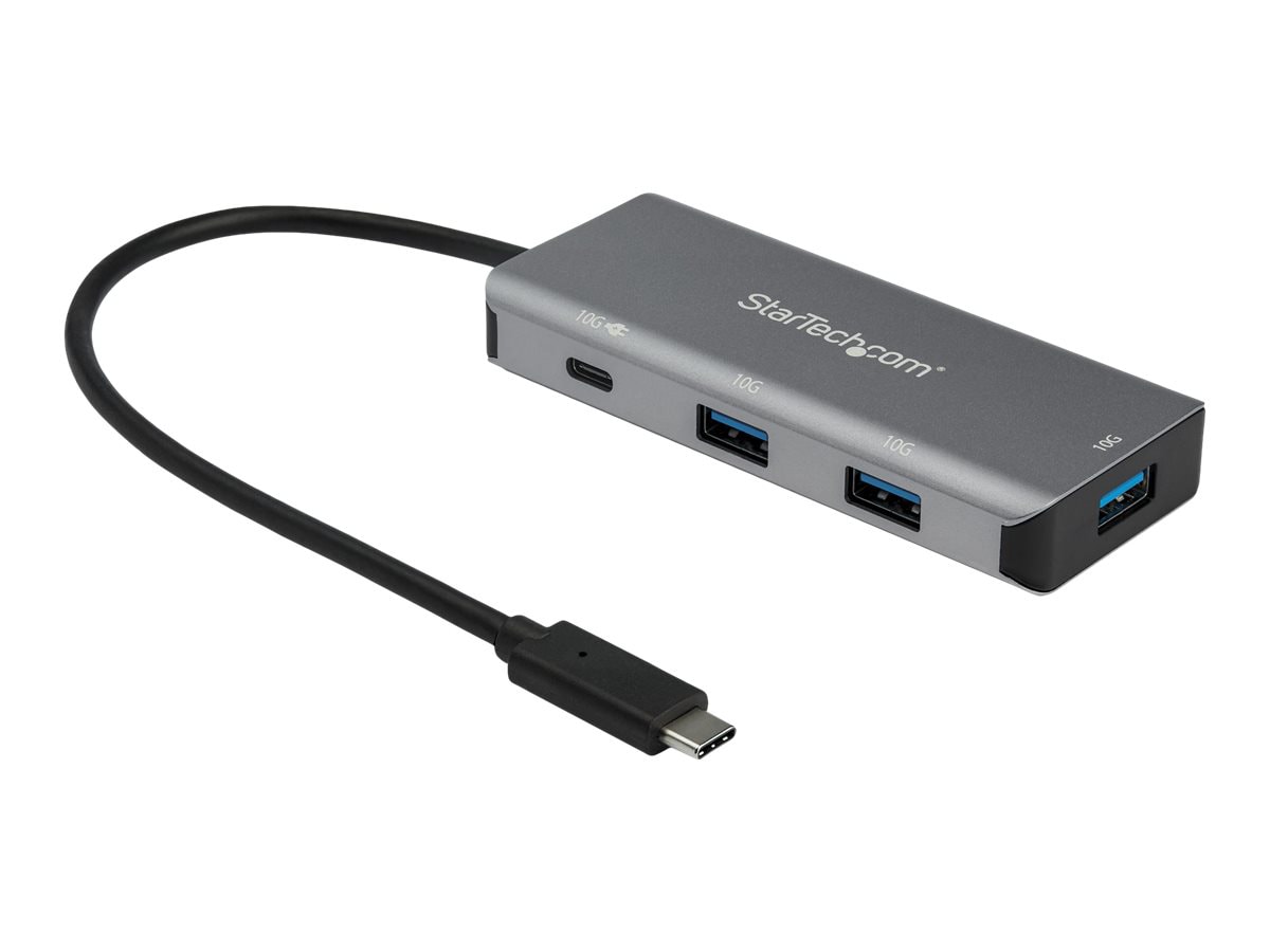Concentrateur à 4 ports USB C 10 Gbit/s StarTech.com – 3x USB-A/1x USB-C – alimentation Power Delivery