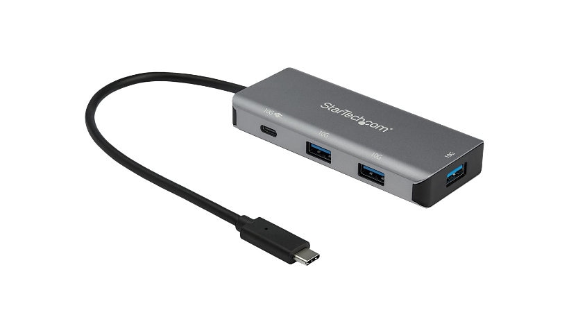 StarTech.com 4 Port USB C Hub to 3x USB-A 1x USB-C - 10Gbps USB 3,2 Gen 2 Type C Hub - 100W Power Delivery Passthrough