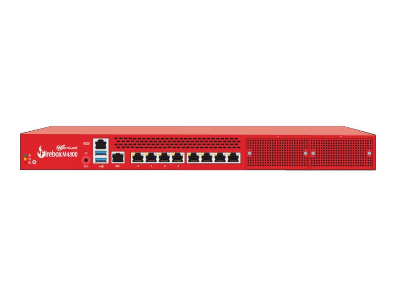 WatchGuard Firebox M4800 - High Availability - security appliance - with 3 years Standard Support