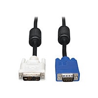Tripp Lite 6ft DVI to VGA Monitor Cable Shielded with RGB High Resolution DVI-A to HD15 M/M 6' - display cable - 6 ft