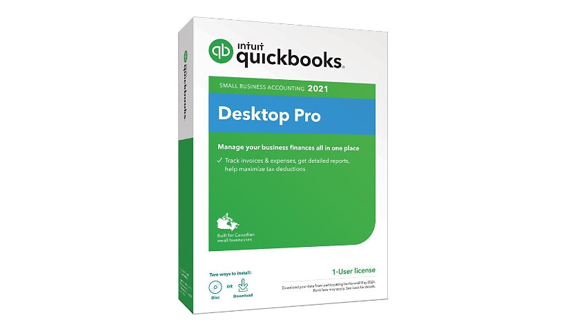 QuickBooks Desktop Pro 2021 - version boîte - 1 utilisateur