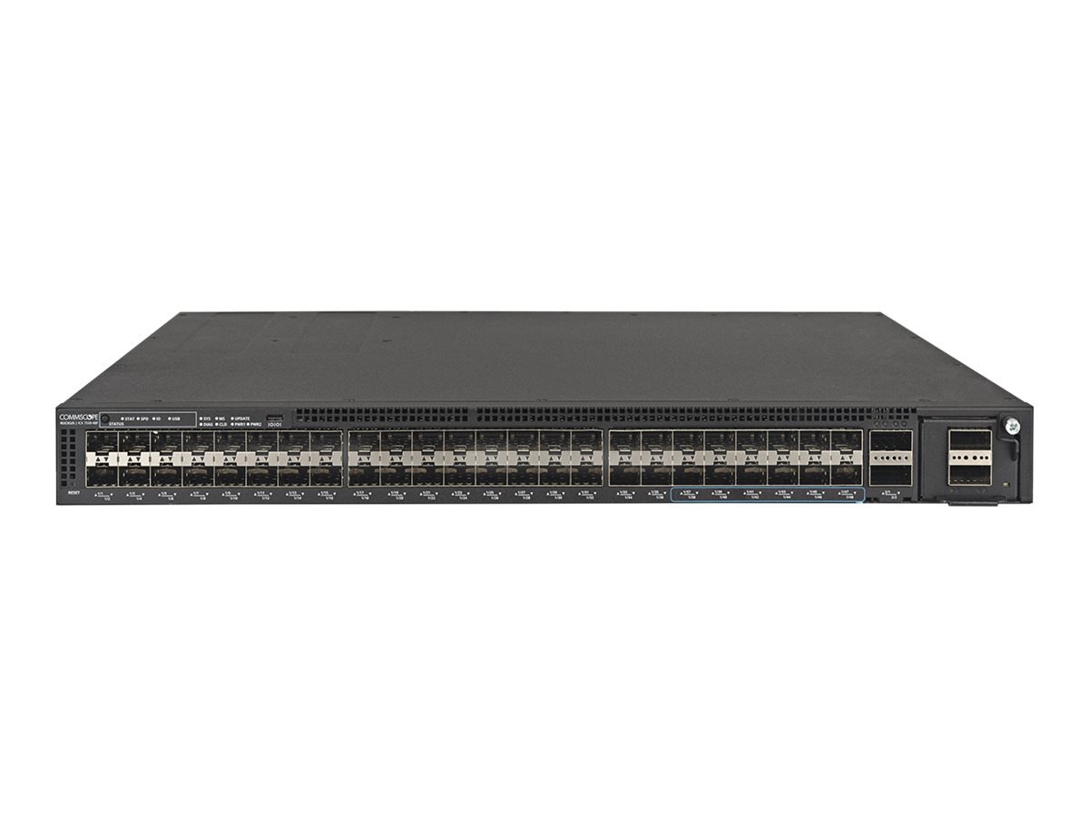 ICX7550-48 - Switch d'accès/agrégation, 48 ports Gigabit, 2 emplacements  QSFP+ 40G, 1 slot d