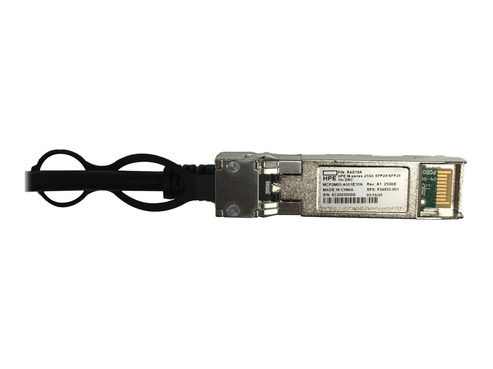 HPE StoreFabric M-Series 25GBase direct attach cable - 50 cm