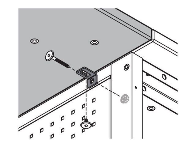 Spectrum Instructor Media Console - level height bracket kit - black