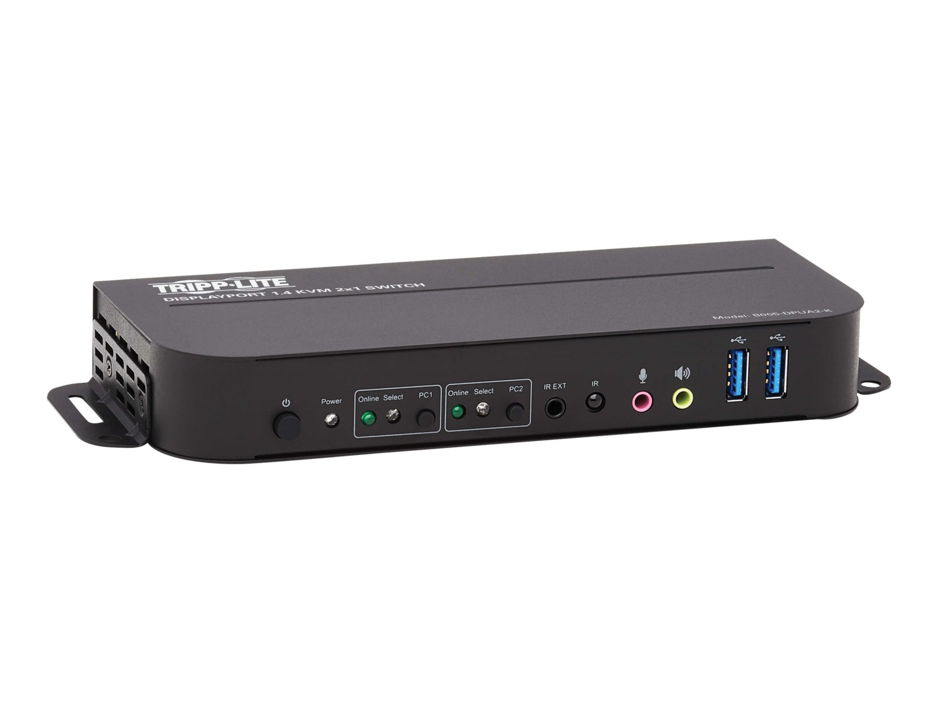 Eaton Tripp Lite series DisplayPort USB KVM Switch 2-Port 4K 60Hz HDR DP 1,4 USB Cables - KVM / audio / USB switch - 2