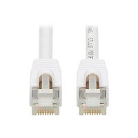 Eaton Tripp Lite Series Safe-IT Cat6a 10G Snagless Antibacterial S/FTP Ethernet Cable (RJ45 M/M), PoE, White, 5 ft.