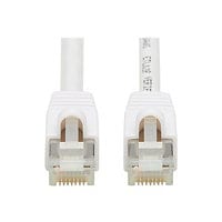 Eaton Tripp Lite Series Safe-IT Cat6a 10G Snagless Antibacterial S/FTP Ethernet Cable (RJ45 M/M), PoE, White, 7 ft.