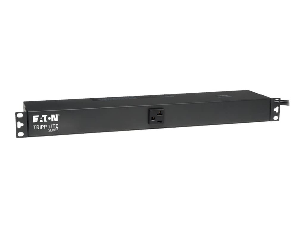 Tripp Lite PDU Basic 2.4kW 120V Single-Phase - 13 NEMA 5-15/20R Outlets, 5-20P Input, 6 ft. Cord, 1U Rack-Mount - power