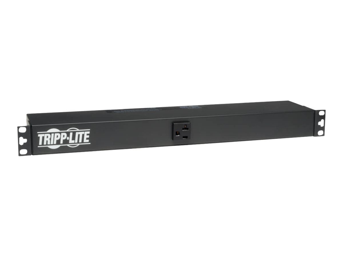 Tripp Lite PDU Single-Phase Basic - 13 NEMA 5-15/20R Outlets, L5-20P Input, 6-ft. (1.83 m) Cord, 1U Rack-Mount - power