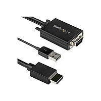StarTech.com 2m VGA to HDMI Converter Cable with USB Audio Support - 1080p Analog to Digital Video Adapter Cable - Male