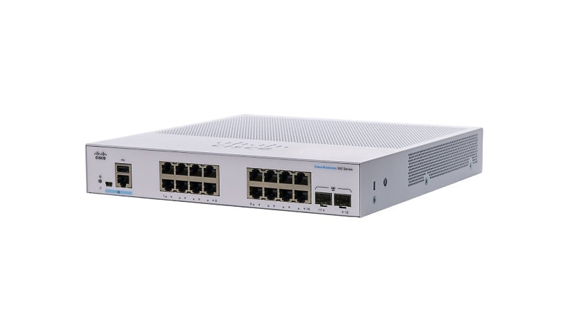 Cisco Business 350 Series 350-16T-E-2G - switch - 18 ports - managed - rack-mountable