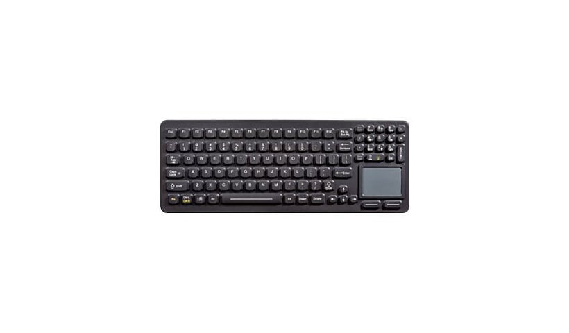 iKey SLK-97-TP-BLK - keyboard - with 2-button touchpad