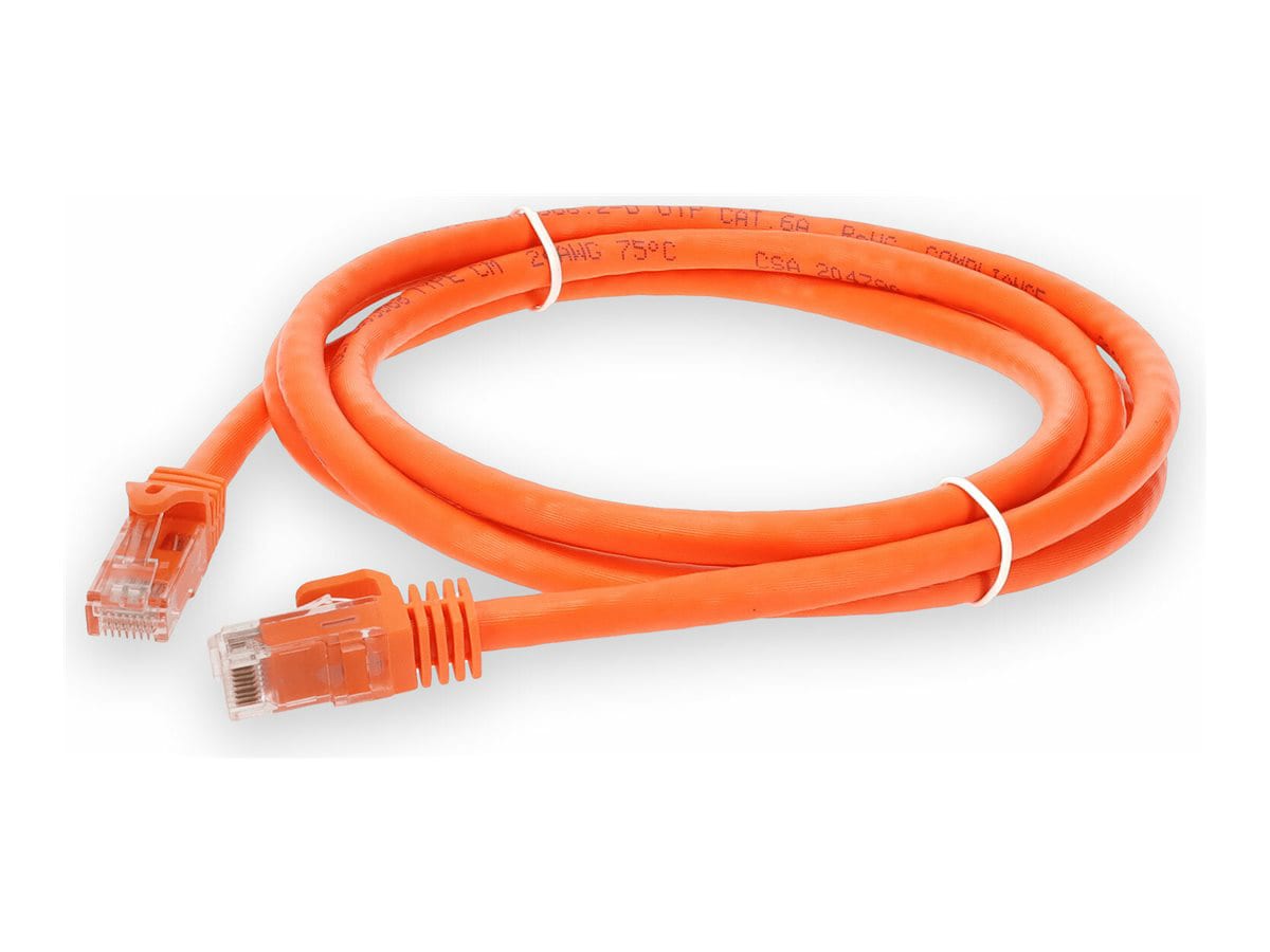 Proline 8ft Orange CAT 6A PVC Ethernet Cable Snagless Bubble Boot RJ-45 M/M