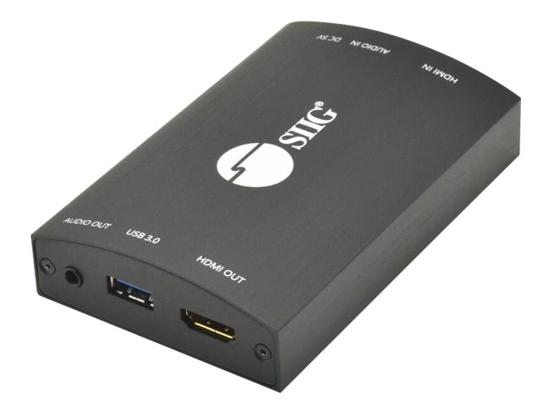 SIIG USB 3.0 HDMI Video Capture Device with 4K Loopout - video capture adapter - USB 3.0 - TAA Compliant