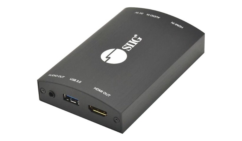SIIG USB 3.0 HDMI Video Capture Device with 4K Loopout - video capture adapter - USB 3.0 - TAA Compliant