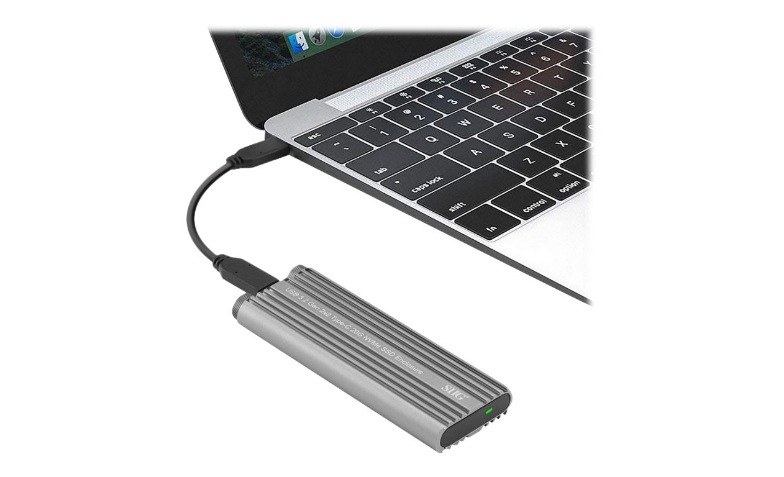 SIIG USB 3.2 Gen 2x2 Type-C 20G PCIe NVMe SSD Enclosure - storage