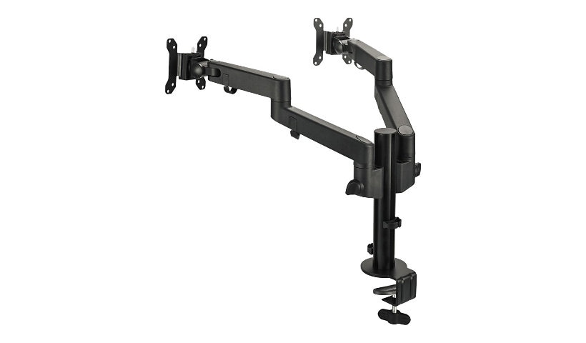 SIIG Dual Pole Multi-Angle Articulating Arm Monitor Desk Mount 14" to 30" - mounting kit - for 2 monitors - black