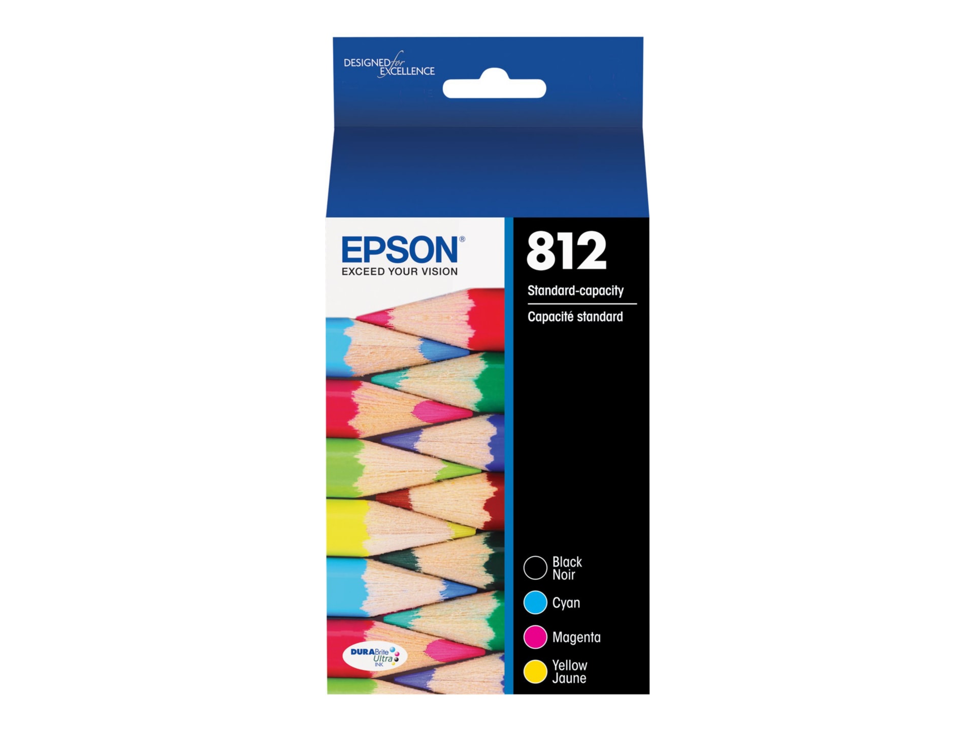 Epson T812 - 4-pack - black, yellow, cyan, magenta - original - ink tank