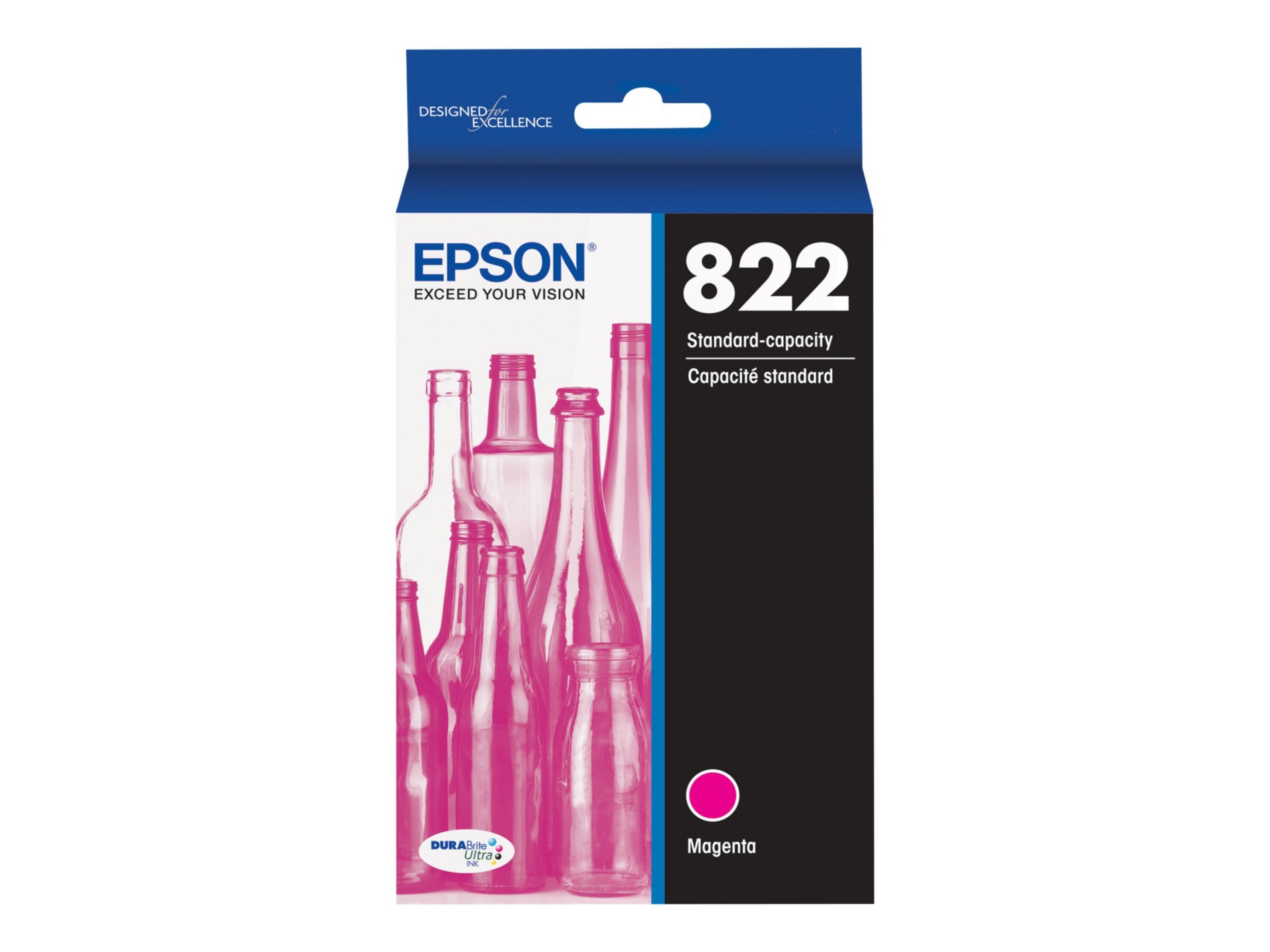 Epson T822 - magenta - original - ink tank