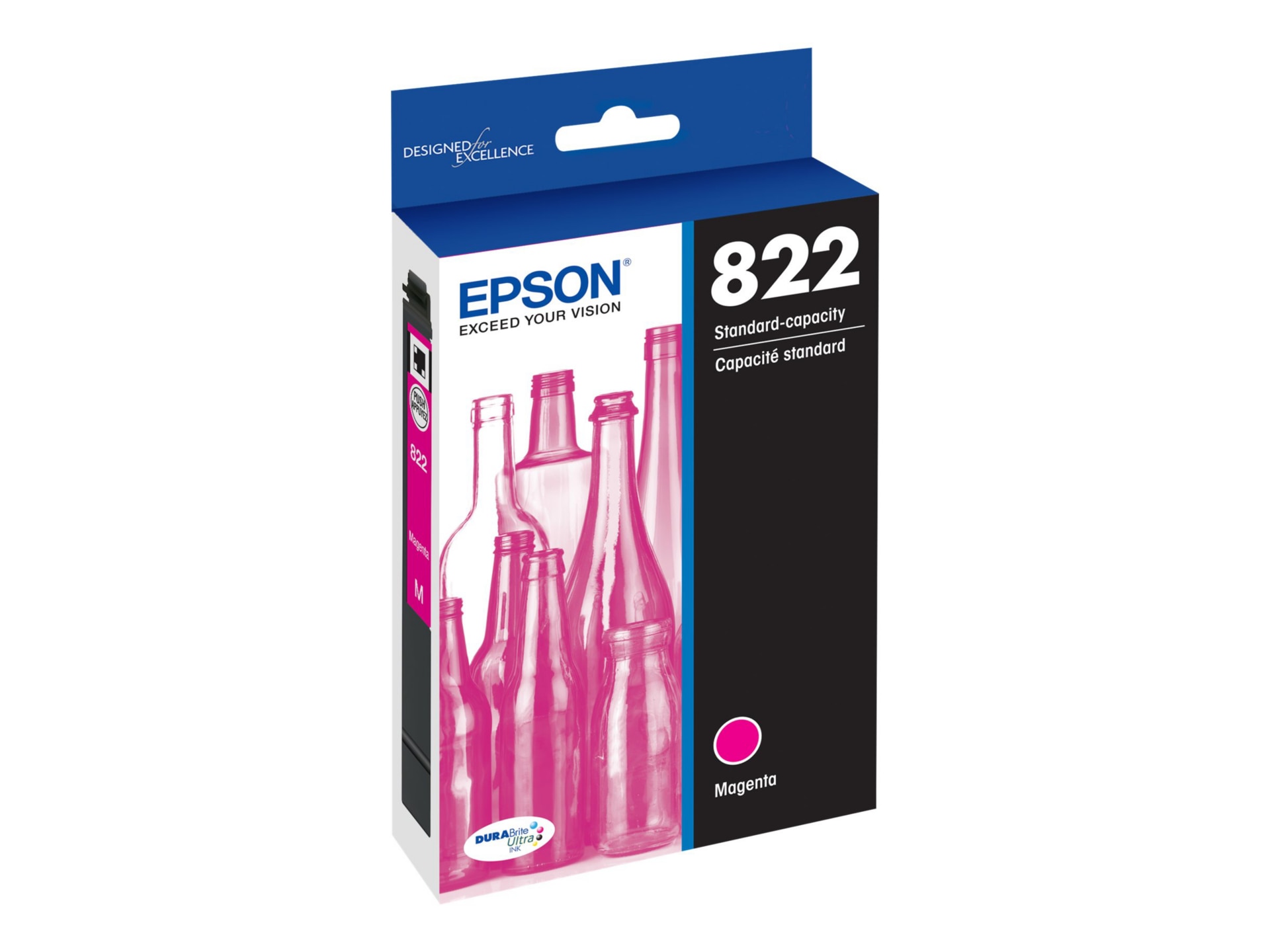 Thumbnail 2 of 2 for Epson T822 - magenta - original - ink tank