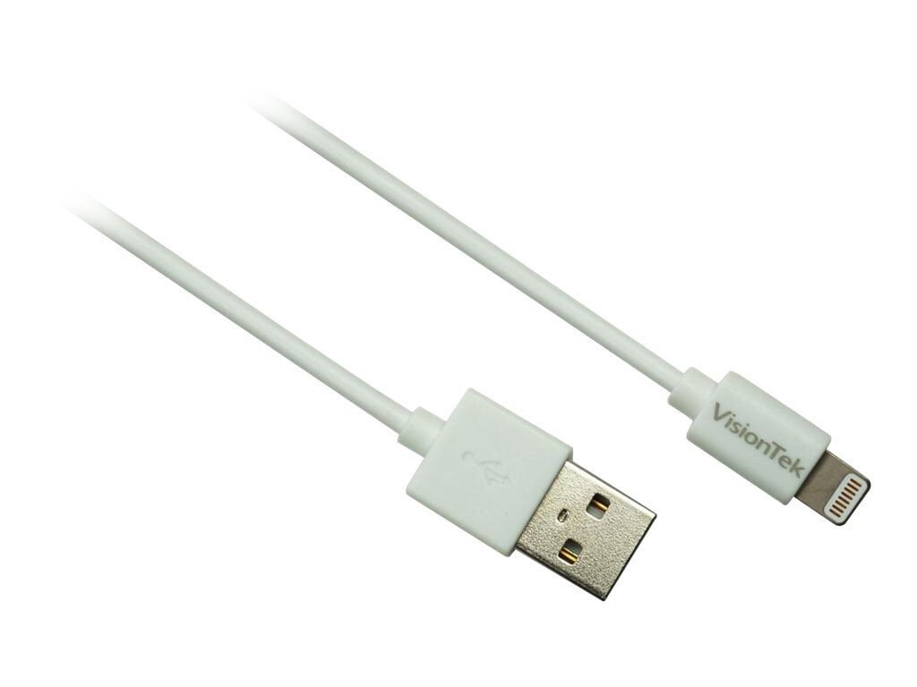 VisionTek Lightning to USB 2 Meter Cable White (M/M)