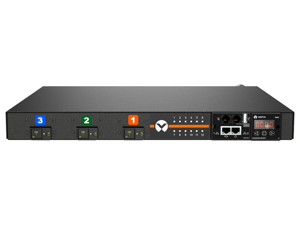 Geist Switched Unit Level Monitoring EC MNU3E1R6-12CF18-3TL21A0H10-S - power distribution unit - 8.6 kW - TAA Compliant