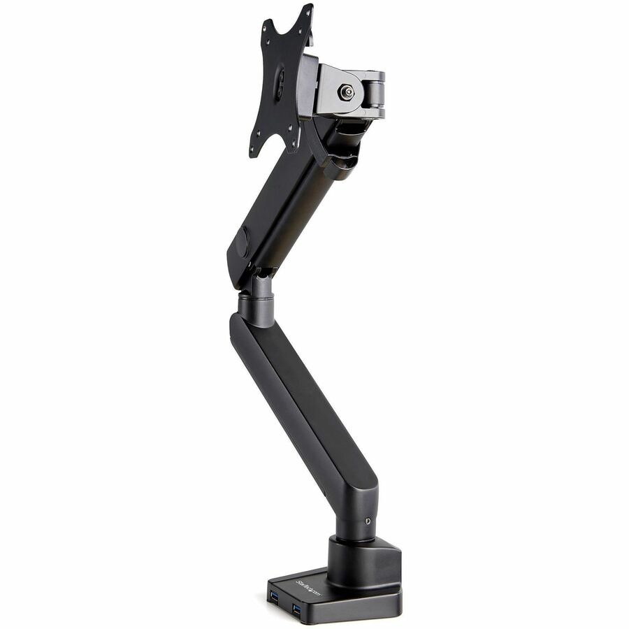 StarTech.com Desk Mount Monitor Arm with 2x USB 3.0 ports, Slim Single Moni