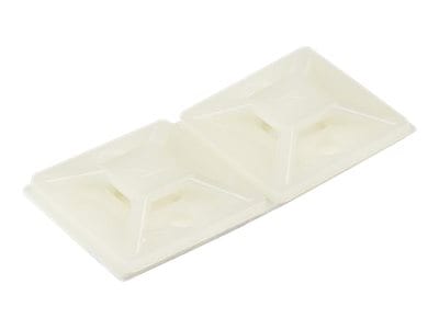 StarTech.com 100 Pack Cable Tie Mounts - Adhesive - For 0.18" Wide Zip Ties