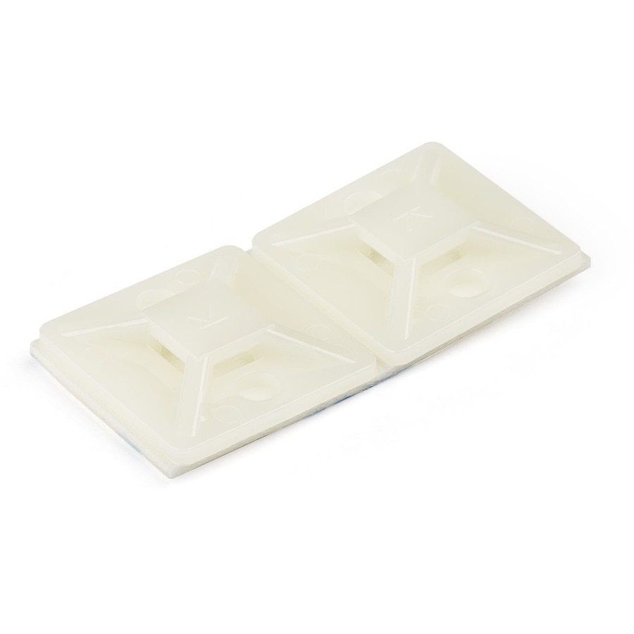 StarTech.com 100 Pack Cable Tie Mounts with Adhesive Tape for 0.18in (4.6mm