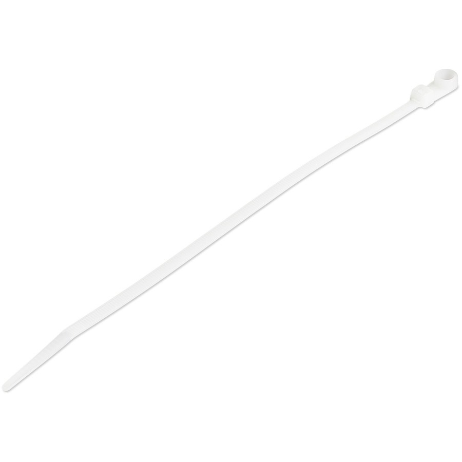 StarTech.com 8" Cable Ties w/Mounting Hole - 2" Dia/50lb Strength, 100 Pack