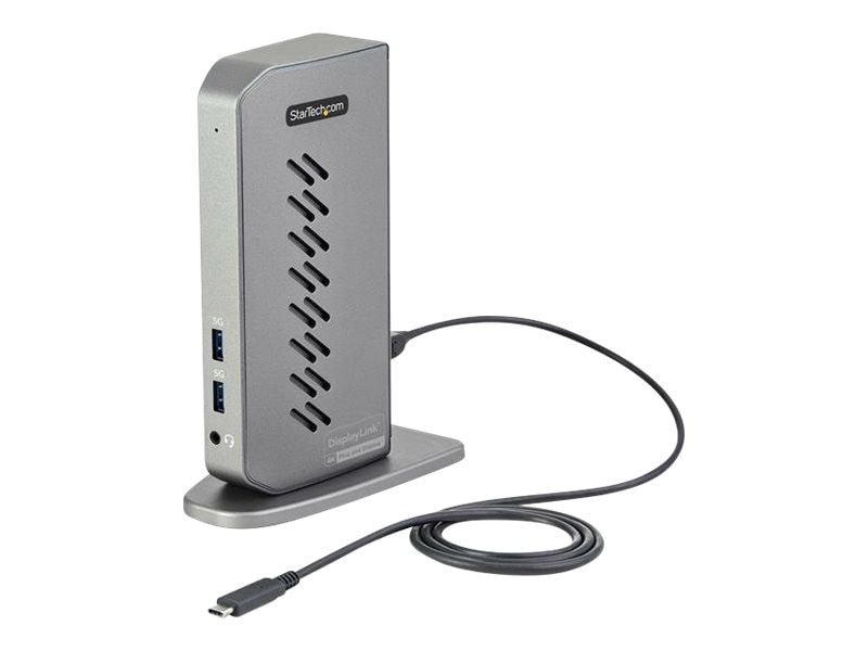 StarTech.com USB-C USB-A Dock - Hybrid Docking Station Dual 4K 60Hz HDMI/DP