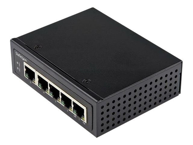 StarTech.com Industrial 5 Port Gigabit PoE+ Switch 30W Power Over Ethernet
