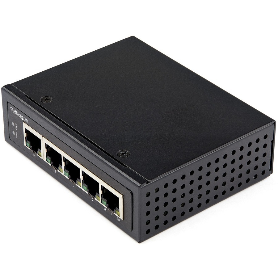 StarTech.com Industrial 5 Port Gigabit PoE Switch 30W, Power Over Ethernet